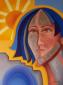 GUIKNI, Futurista (2009), tecnica mista su tela, cm 60x80