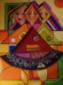 GUIKNI, Passerella (2010), tecnica mista su tela, cm 60x80