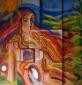 GUIKNI, Primavera (2009), tecnica mista su tela, cm 90x70