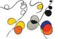 Alexander Calder, Trajectoire des abeilles (1968), litografia a colori, mm 510x378
