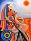 Guillermina Rivera Hernandez - GUIKNI, Perseveranza (2010), tecnica mista su tela, cm 60x80