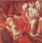 Marco Marcarelli, Omaggio a Caravaggio (2010), cm 33x33 cadauno (trittico) a