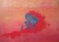 Luigia Cuttin, Rosso (2010), tecnica mista su tela, cm 70x50