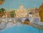 Paolo Ielli, S. Pietro visto dal ponte (2008), olio su tela, cm 55x45