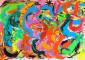 Aurelio Nicolazzo, New abstract number 12 (2011), olio e acrilico su tela, cm 70x50