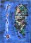 Yara Buyda, Nel blu (2008), tecnica mista su tela, cm 50x70