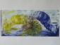 Paola Caporilli, Spirali di vita (2010), acrilico su carta, cm 40x20