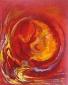 Cornelia Regine Prawitt, Im Feuernebelmeer (In the fire-fog-sea) (2010), acrilico su tela, cm 80x100