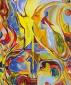 Cornelia Regine Prawitt, Komposition der Tiere (Composition of the animals) (2012), acrilico su tela, cm 50x60