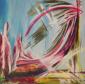 Paola Caporilli, I viaggiatori (2012), acrilico su tela, cm 50x50