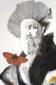 Alessio Gessati, Omaggio a Raffaello (2012), tecnica mista su carta, cm 35x55