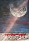 Cinzia Morini, La magia del cosmo (2009), tecnica mista su tela, cm 70x100