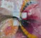 Lorella Lion, Arte in movimento (2011), tecnica mista su legno, cm 80x80