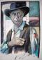 Alessio Gessati, Gary Cooper 1 (2012), tecnica mista su carta, cm 50x70