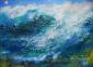 Mariella Relini, Mare segreto (2012), tecnica mista su tela, cm 70x50