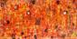 Feofeo, Sinfonia in arancio (2011), tecnica mista su tela, cm 80x40