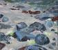 Stefanie Macherhammer, Trail (Andando) (2013), acrilico su tela, cm 80x70