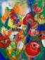 Nika, Bouqet (2012), acrilico su tela, cm 60x80