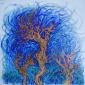 Liuba Gabriele, I nostri alberi (2013), tecnica mista su tela, cm 50x50