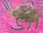 Conte, Concetto in rosa (2011), tecnica mista su tela, cm 70x60
