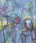 Erna Lang, Intermediary between heaven and earth (2011), acrilico su tela, cm 50x60