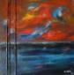 Nika, Niebo (2013), acrilico su tela, cm 50x50
