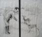 Ottavio Taranto, Hitler e gli animali (2012), tecnica mista su tela, cm 50x45