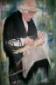 Diana Marschall, Korbflechterin (2001), acrilico su tela, cm 70x105