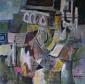 Constantin Galceava, Variazioni (2012), olio su tela, cm 79x79