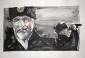 Alessio Gessati, Mare dentro (Caccia a Ottobre Rosso) (2013), tecnica mista su carta, cm 50x35