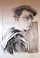Alessio Gessati, Mare dentro (The navigator) (2013), tecnica mista su carta, cm 35x50