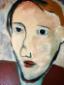 Ryuhei Matsuo, Face (2012), olio su tela, cm 38x45,5 d