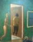 Ryuhei Matsuo, Green wall (2011), olio su tela, cm 53x65