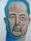 Ryuhei Matsuo, Portrait of a man 2 (2010), olio su tela, cm 31,5x41