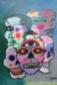 GUIKNI, Las calaveras (2014), olio su tela, cm 30x40