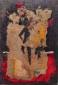 Laurence Courto, Santo (2013), inchiostro e collage su tela, cm 19x27