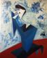 Abraham Dayan, Man crying (2013), olio su tela, cm 65x81