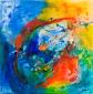 Nika, Gedankenfluss (Flow of thoughts) (2012), acrilico su tela, cm 80x80