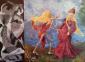 Livia Balu, Totentanz-Lebenstanz 5 (2012), olio su tela, cm 70x50