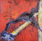 Solveig Cogliani, Croce e Resurrezione (2014), acrilico su tela, cm 50x50