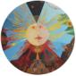 Mario Tapia Radic, Sole (2006), olio su tavola, diametro cm 118