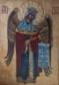 Jelena Kimsdotter, Maria the Praying Angel (2014), tempera all'uovo su legno, cm 20x27,5