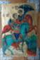 Jelena Kimsdotter, St Dimitrios with St George (2014), tempera all'uovo su legno, cm 33x48