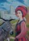 Claudio Giulianelli, La dama di Gualdo (2015), tecnica mista su tela, cm 50x70