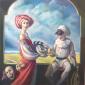 Claudio Giulianelli, Quello che Pulcinella voleva dalla vita (2011), tecnica mista su tela, cm 100x100