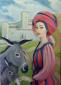 Claudio Giulianelli, La dama di Gualdo (2015), tecnica mista su tela, cm 50x70