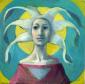Claudio Giulianelli, Santa Frisa (2009), tecnica mista su carta, cm 21x21