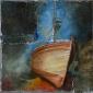 Giuseppe Rizzo Schettino, Quiete (2016), tecnica mista su tela, cm 50x50