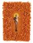 Fiona Hernuss, Loveletter to a King (2017), olio su legno e mattoncini Lego, cm 40x55