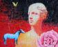 Young-Ae Yi, Beyond the Myth II (2015), acrilico su tela, cm 73x60